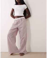 ASOS - Tipped Pull-on Pants With Tie - Lyst