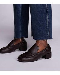 Public Desire - Kelsy Block Heel Loafers - Lyst