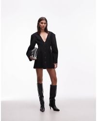 ASOS - Moulded Hip Tailored Mini Dress - Lyst