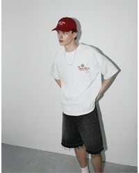 Pull&Bear - T-shirt décontracté en tissu à une pièce - cassé - Lyst