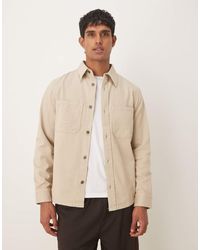 Mango - Sobrecamisa De Algodón De -Neutro - Lyst