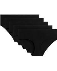 Oysho - 5 Laser-Cut Invisible Polyamide Blend Hipster Briefs - Lyst