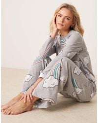 ASOS - Asos Design Maternity Long Sleeve Top & Trouser Pyjama Set - Lyst