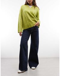 Weekday - Paz Mid Waist Wide Leg Jeans - Lyst