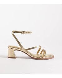 ASOS - Wide Fit Honeybee Mid Block Heeled Sandals - Lyst