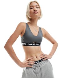 Nike - Nike Pro Training Indy Plunge Bra - Lyst