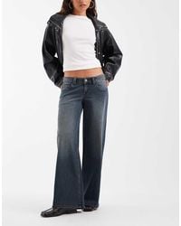 Hollister - Ultra Low Rise baggy Fit Jeans With Adjustable Detail - Lyst