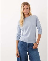 Mango - 100% Wool Round Neck Jumper - Lyst