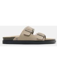 Pull&Bear - – flache ledersandalen - Lyst