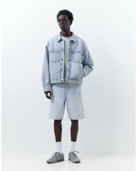 Pull&Bear - – baggy-bermudashorts aus denim - Lyst