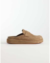 schuh - Tiramisu Flatform Loafer Style Mules - Lyst