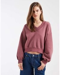 Levi's - Slouchy V-neck Sweatshirt - Lyst