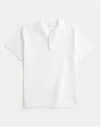 Hollister - Heavyweight Classic Fit Short-Sleeve Henley - Lyst