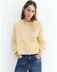 Pull&Bear - Striped Long Sleeve T-shirt - Lyst