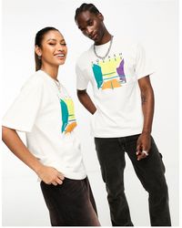PUMA - Camiseta blanca con estampado gráfico archive squash - Lyst