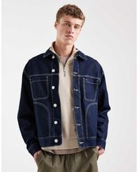 Tommy Hilfiger - Ranch Denim Jacket With Contrast Stitching - Lyst