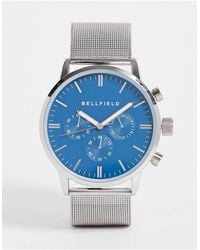 Bellfield Mesh Strap Watch - Metallic
