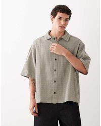 ASOS - Oversized Quilted Look Shirt - Lyst