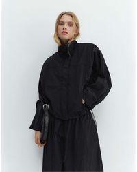 Pull&Bear - Veste courte à col montant - Lyst