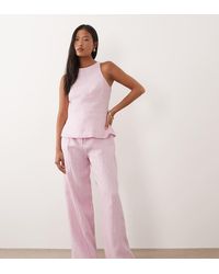 Forever New - Linen Blend Tailored Wide Leg Trouser Co-ord - Lyst