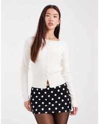 Edikted - Noreen Polka Dot Mini Skort - Lyst