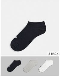 adidas Originals - Adicolor Trefoil 3 Pack Trefoil Trainer Socks - Lyst