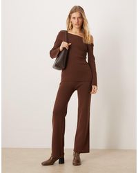 Pretty Lavish - Knitted Trouser Co-ord - Lyst