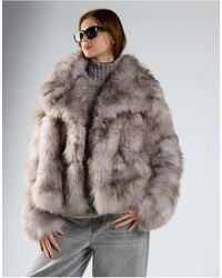 Glamorous - Faux Fur Jacket - Lyst
