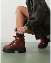 Timberland - Stone Street Lace Up 7 Eye Elevated Boots - Lyst