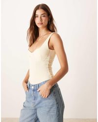 ASOS - Body Van Polyamide Met Lage Ronde Hals - Lyst