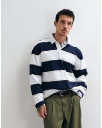 Hollister - Long Sleeve Rugby Polo - Lyst