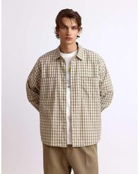 Pull&Bear - Long Sleeve Check Shirt - Lyst