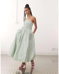 Amy Lynn - Polly Shirred Midaxi Dress - Lyst