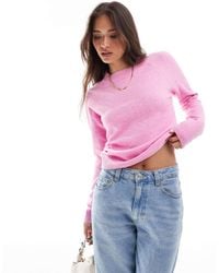 Vero Moda - Round Neck Knitted Jumper - Lyst