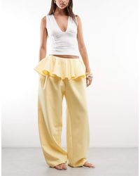 ASOS - Tailored Low Waist Skirted Trousers - Lyst