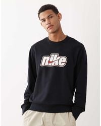 Nike - French Terry Crew Jumper - Lyst