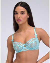 Boux Avenue - Lita Sheer Lace Balconette Bra Underwired Floral Lingerie - Lyst