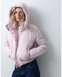 Hollister - Oversized Puffer Jacket With Hood - Lyst