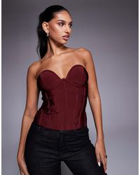 ASOS - Bandage Bust Cups Strapless Corset Top - Lyst