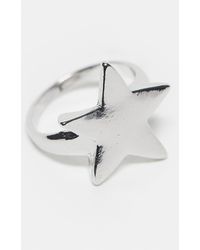Reclaimed (vintage) - – farbener unisex-ring mit stern-design - Lyst