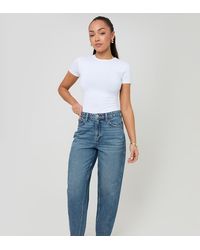 Threadbare - Petite Barrel Leg Jeans - Lyst