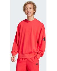 adidas - Essentials Loose Fit 3 Bar Logo Sweatshirt - Lyst