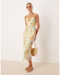 ASOS - Vestito Midi A Canottiera - Lyst