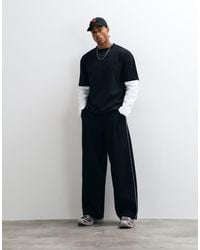 ASOS - Oversized Balloon jogger W/ Pleat & Piping - Lyst