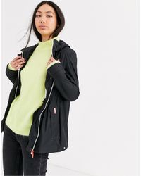 hunter lightweight rubberised olive rain mac