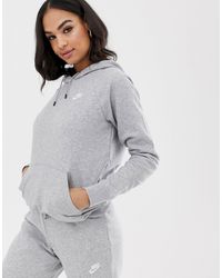 Nike Худи Серого Цвета Plus Essentials-серый