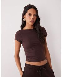Cotton On - Cap Sleeve Low Back Boat Neck Tee - Lyst