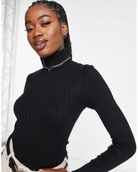 New Look - Roll Neck Fine Knitted Jumper - Lyst
