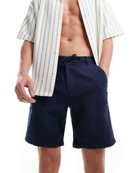 SELECTED - Shorts Van Linnenmix - Lyst
