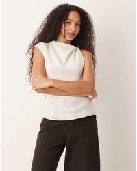 Mango - Asymmetric Sleeveless Top With Hardware Detail - Lyst